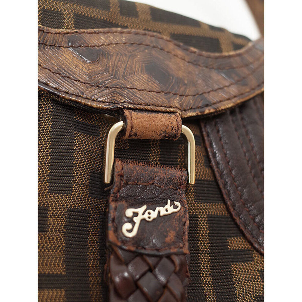 FENDI Zucca Spy Pouch Handbag Semi Shoulder Bag - Picture 6 of 9